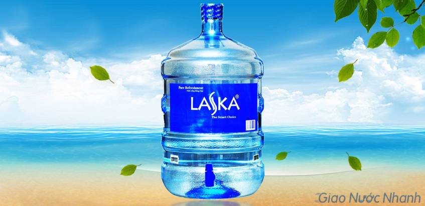 Nước tinh khiết Laska đóng bình